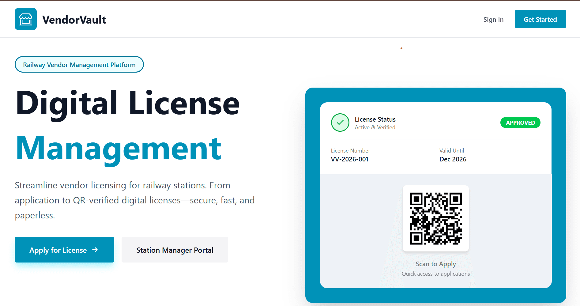 VendorVault – project by Bhavdeep Sai