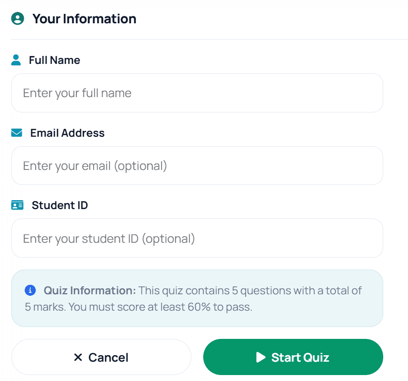 Dynamic Quiz System - 6
